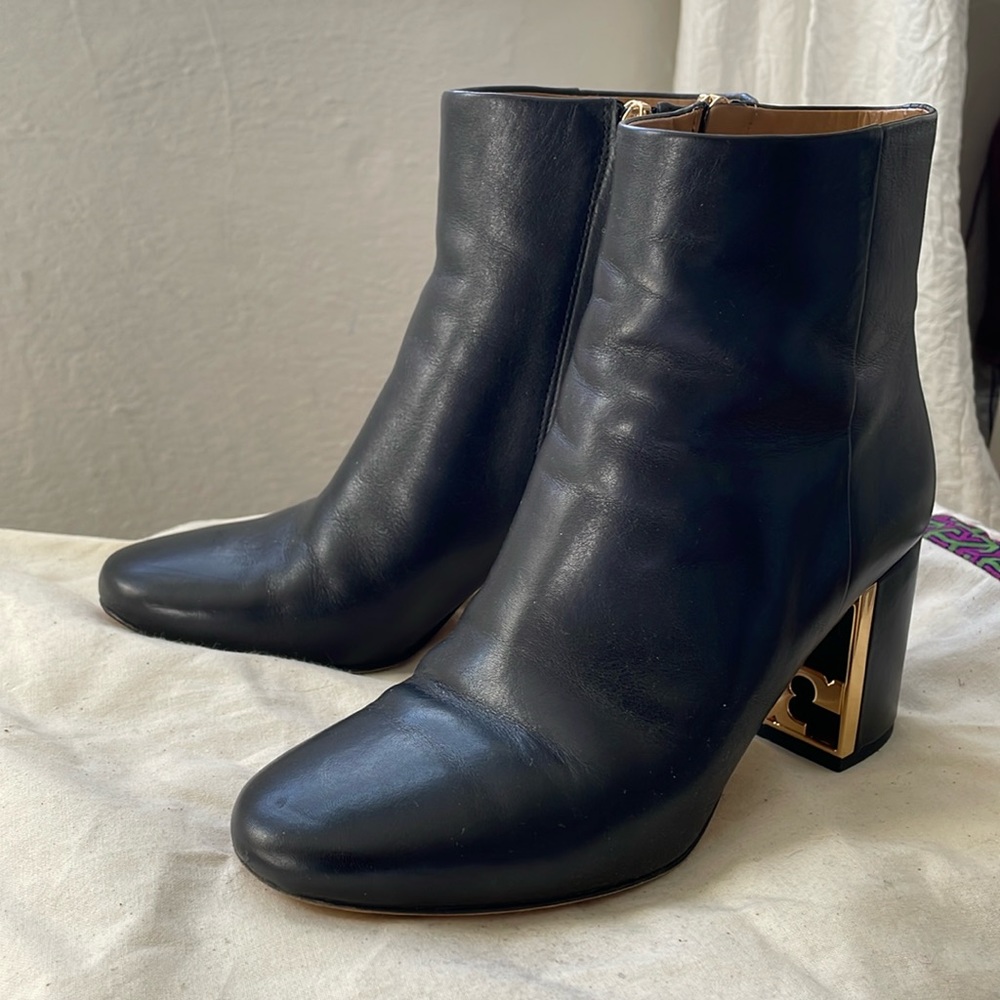 Tory Burch Black Leather Boots